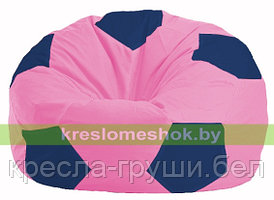 Кресло мешок Мяч розовый - синий М 1.1-195