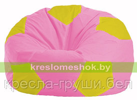 Кресло мешок Мяч розовый - жёлтый М 1.1-201