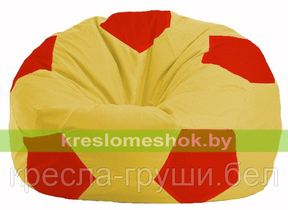 Кресло мешок Мяч жёлтый - красный М 1.1-260, фото 2