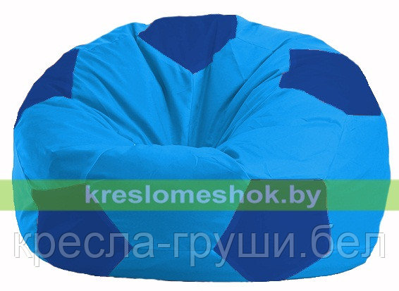Кресло мешок Мяч голубой - синий М 1.1-273