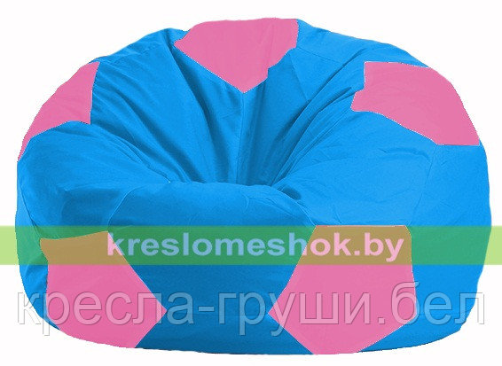 Кресло мешок Мяч голубой - розовый М 1.1-277, фото 2
