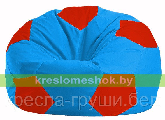 Кресло мешок Мяч голубой - красный М 1.1-279, фото 2
