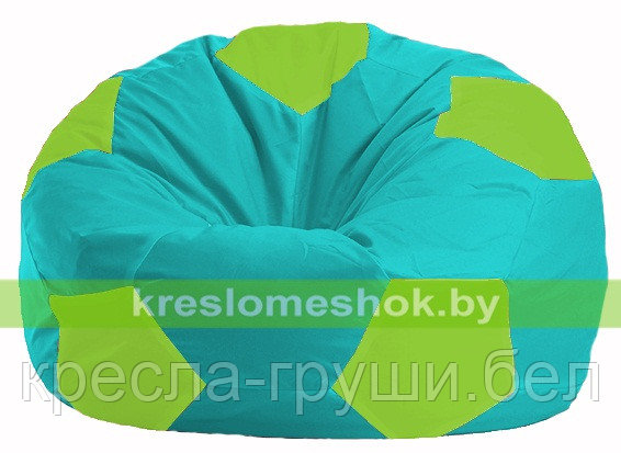 Кресло мешок Мяч бирюзовый - салатовый М 1.1-294, фото 2