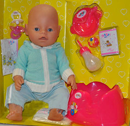 Кукла пупс Baby Doll (Беби долл) аналог Baby Born 8 функций