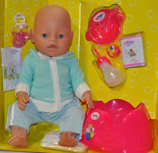 Кукла пупс Baby Doll (Беби долл) аналог Baby Born 8 функций - фото 1 - id-p52122614