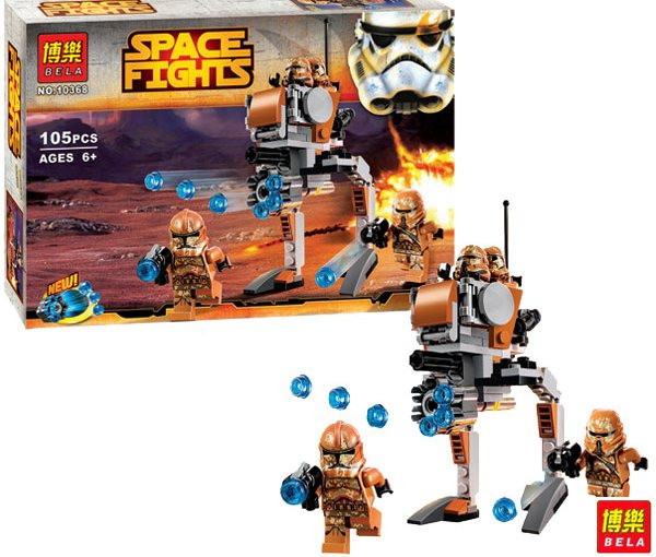 Конструктор Bela 10368 аналог LEGO Star Wars Пехотинцы планеты Джеонозис 105 деталей