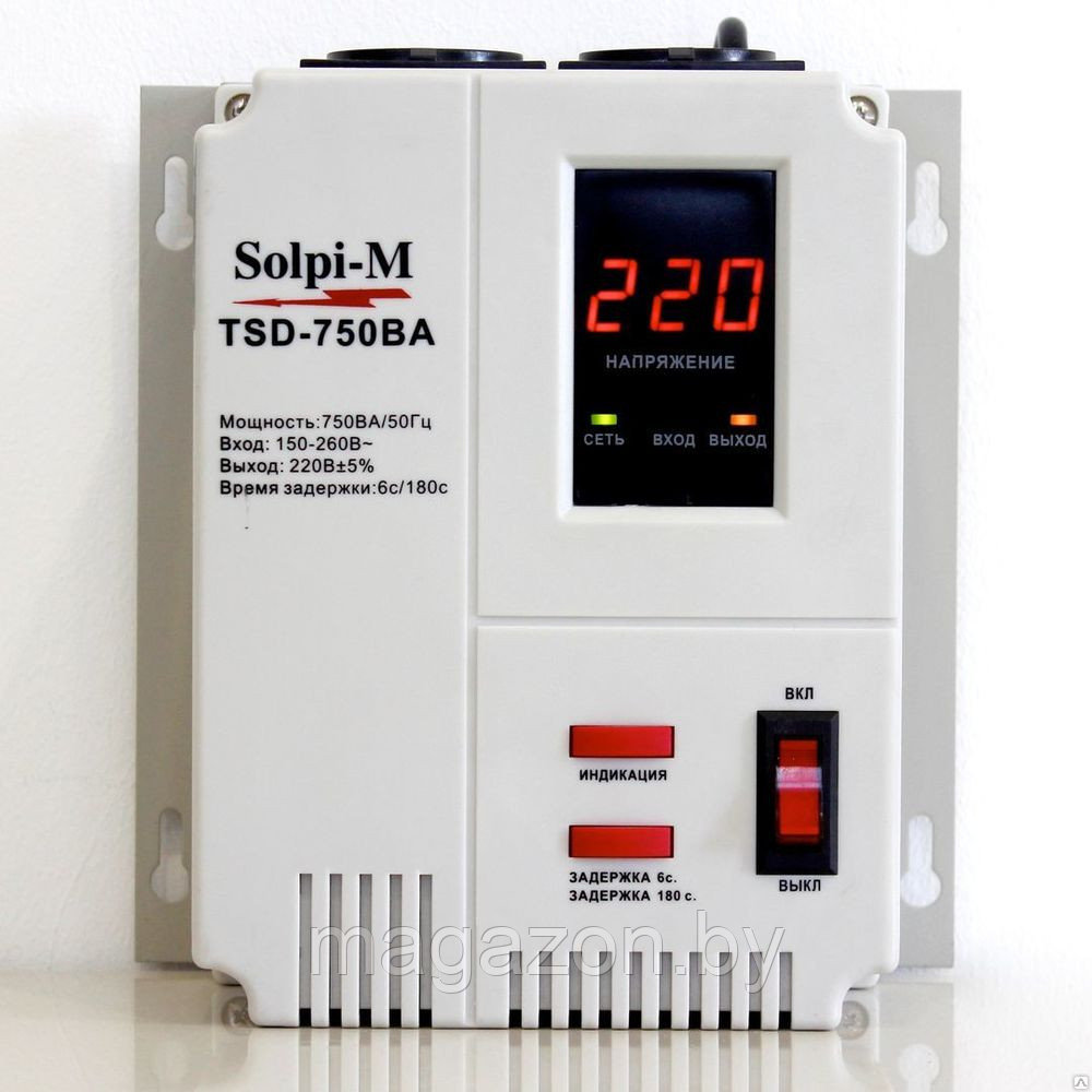 Стабилизатор напряжения Solpi-M TSD-750ВА - фото 1 - id-p52163497
