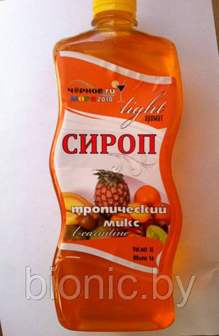 Сироп ТРОПИЧЕСКИЙ МИКС, "Чёрное Море" лайт, 1л., фото 2