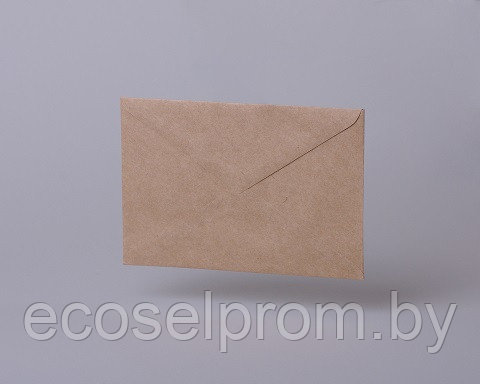 Конверты почтовые С6 размер 114х162 мм Крафт треугольный клапан - фото 2 - id-p52249514