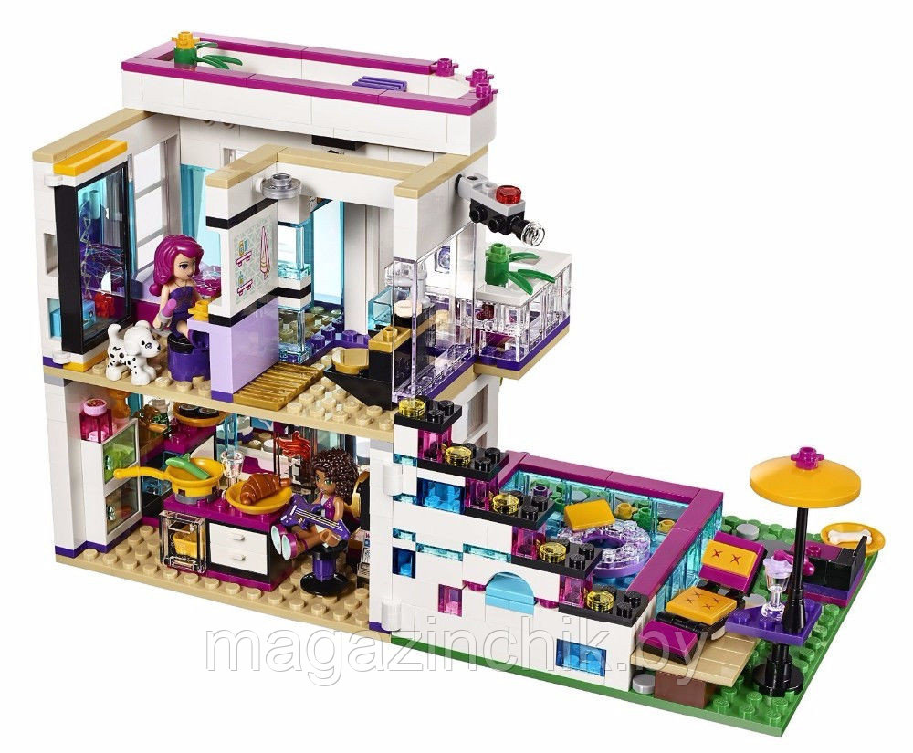 Конструктор 10498 Bela Friends Поп-звезда: дом Ливи 619 деталей аналог Лего  (LEGO) Френдс 41135 (ID#52253483), цена: 82 руб., купить на Deal.by