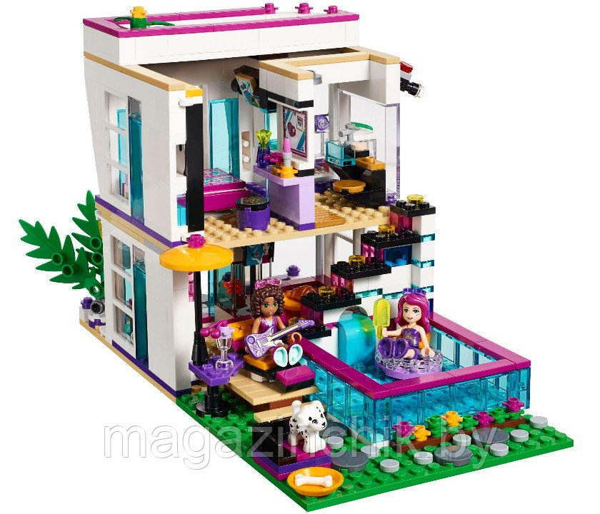 Конструктор 10498 Bela Friends Поп-звезда: дом Ливи 619 деталей аналог Лего (LEGO) Френдс 41135 - фото 4 - id-p52253483