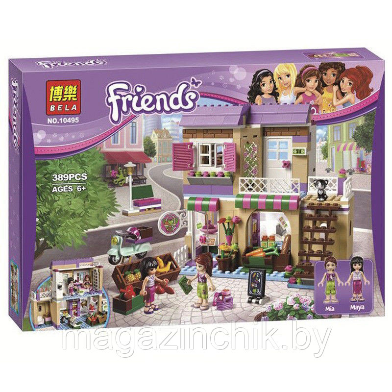 Конструктор 10495 Bela Friends Овощной рынок в Хартлейке 389 дет. аналог Лего (LEGO) Френдс 41108
