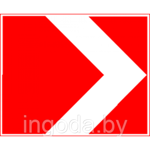 Светодиодный дорожный знак 1.31.4-5 "Направление поворота" - фото 1 - id-p52255133
