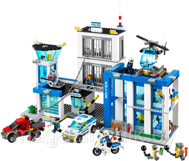 Конструктор 10424 Bela Большой полицейский участок 890 деталей аналог LEGO City (Лего Сити) 60047 - фото 4 - id-p52255224