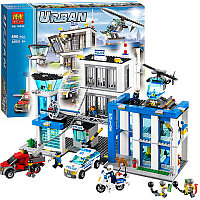 Конструктор 10424 Bela Большой полицейский участок 890 деталей аналог LEGO City (Лего Сити) 60047