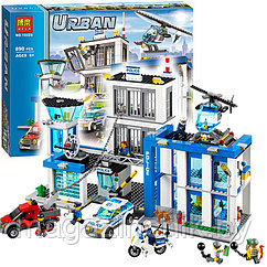 Конструктор 10424 Bela Большой полицейский участок 890 деталей аналог LEGO City (Лего Сити) 60047