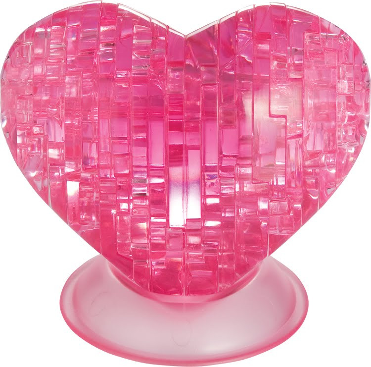 Головоломка Сердце розовое 3D Crystal Puzzle - фото 2 - id-p52259600