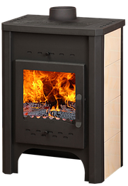 Печь-камин «Бавария» с плитой