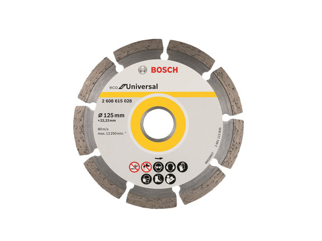 Алмазный круг 115х22 мм универс. сегмент. ECO UNIVERSAL BOSCH (сухая резка) (2608615040)