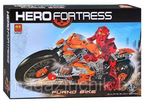 Конструктор Bela Hero Factory Мотоцикл Фурно 9907 163 дет аналог Лего (LEGO) 7158 - фото 1 - id-p52327452