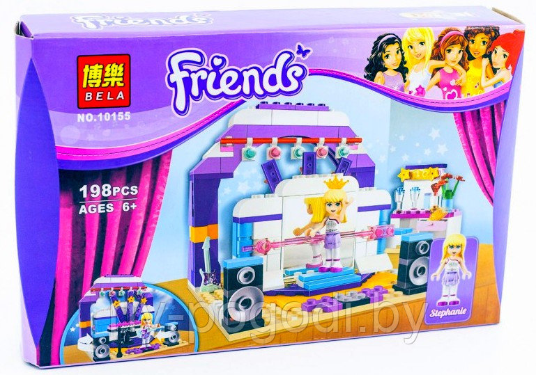 Конструктор Bela Friends 10155 "сцена для репетиций"аналог LEGO Friends 41004