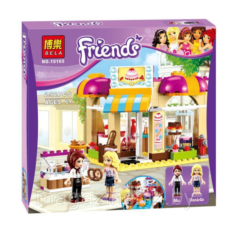 Конструктор 10165  Bela Friends Кондитерская 252 детали аналог Лего (LEGO) Френдс 41006