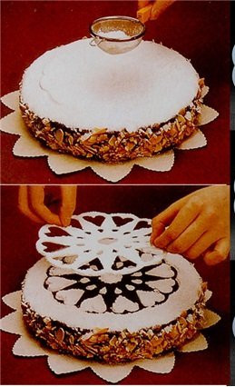 украшение торта трафарет