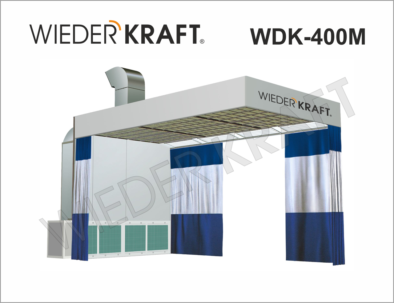 Зона подготовки к покраске WIEDER KRAFT WDK-400 без подогрева - фото 1 - id-p52372320