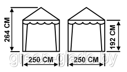 Тент садовый Беседка 2.5х2.5 м без стенокв интернет-магазине в Минске. - фото 6 - id-p1822086