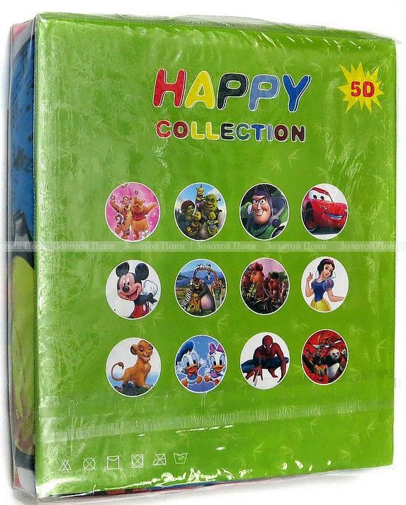 HAPPY COLLECTION 5D Постельное белье 1,5 спальное в ассортименте - фото 2 - id-p52506398