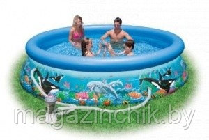 Надувной бассейн INTEX Ocean Reef Easy Set Pool 54902 (28126) 305 x 76 см с фильтрующим насосом - фото 1 - id-p1822303