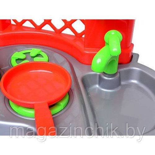 Детская игровая кухня Технок 0847 с посудкой, 25 предметов - фото 4 - id-p52511399