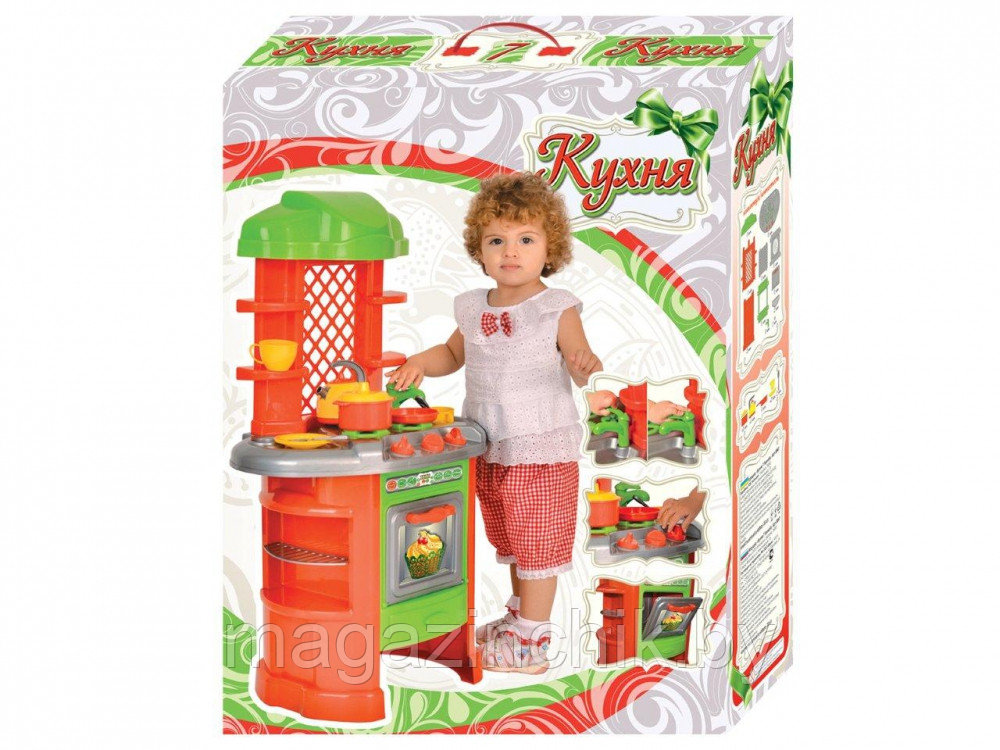 Детская игровая кухня Технок 0847 с посудкой, 25 предметов - фото 5 - id-p52511399