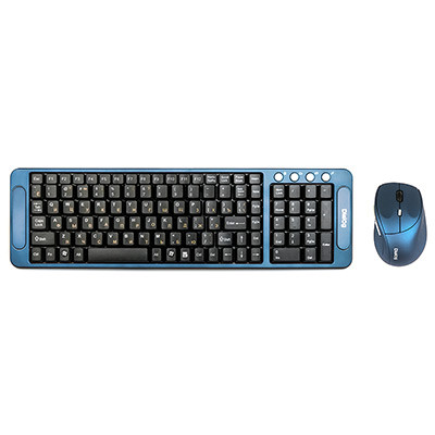 Беспроводной набор клавиатура + оптическая мышь Dialog Katana KMROK-0318U Blue - фото 1 - id-p52512300
