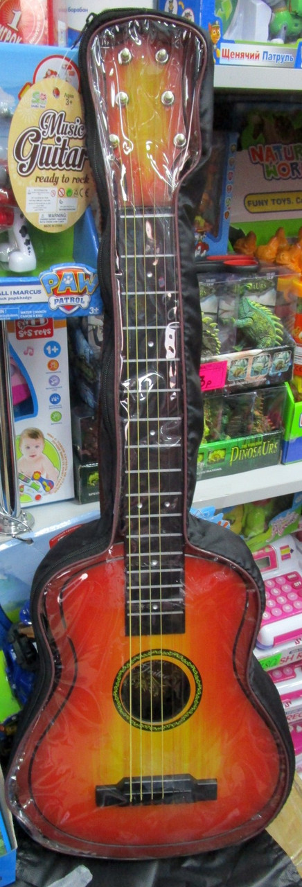 Детская шестиструнная гитара в чехле арт.6815 - фото 1 - id-p52512011