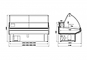Витрина ВИЛИЯ 180 ВС (0...+7) среднетемпературная, фото 2