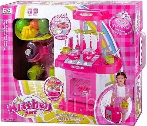 Детская игровая кухня с набором продуктов, электронная кухня, со светом и звуком, Kitchen Set 008-56 - фото 2 - id-p52514655
