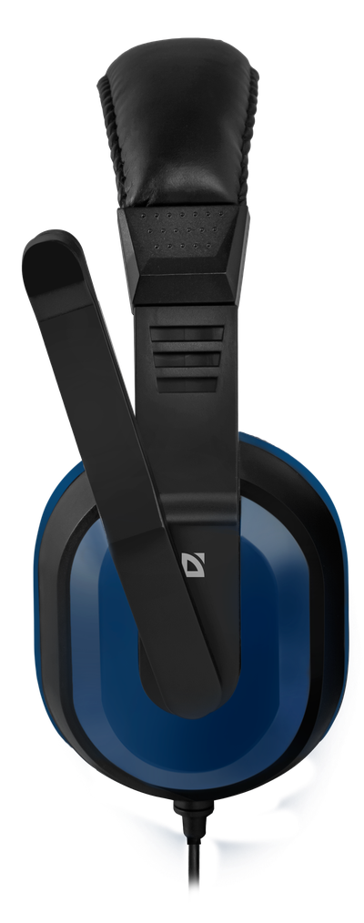 Игровые наушники с микрофоном Defender Warhead G-190 синий + черный, кабель 2,5 м - фото 3 - id-p52515358