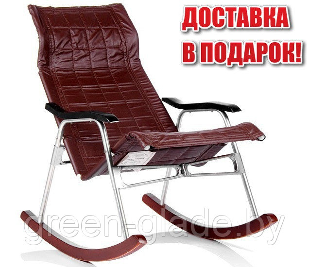 Кресло - качалка "Платон" коричневое. Шок цена! - фото 2 - id-p67221856