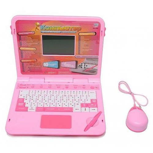 Детский обучающий компьютер с интерактивной ручкой и мышкой Joy Toy