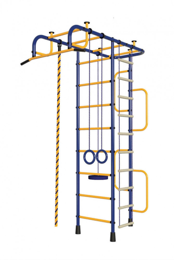 Детский спортивный комплекс Пионер-3М ПВХ сине-желтый