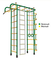 Детский спортивный комплекс Пионер-2М ПВХ зелено-желтый