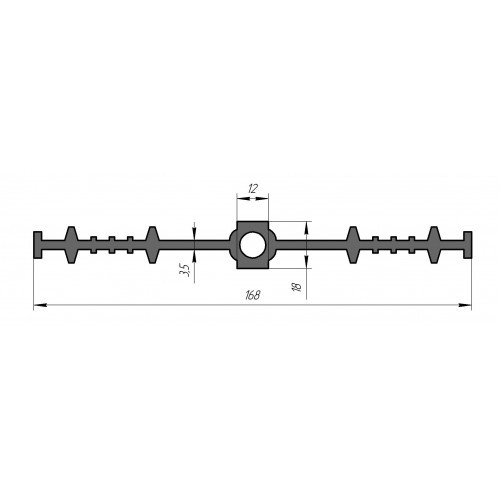 Гидрошпонка ЦДР168К12, Резина, ширина 168мм, шов до 15мм