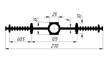 Гидрошпонка ЦДР-270К25, Резина, ширина 270мм, шов 25мм