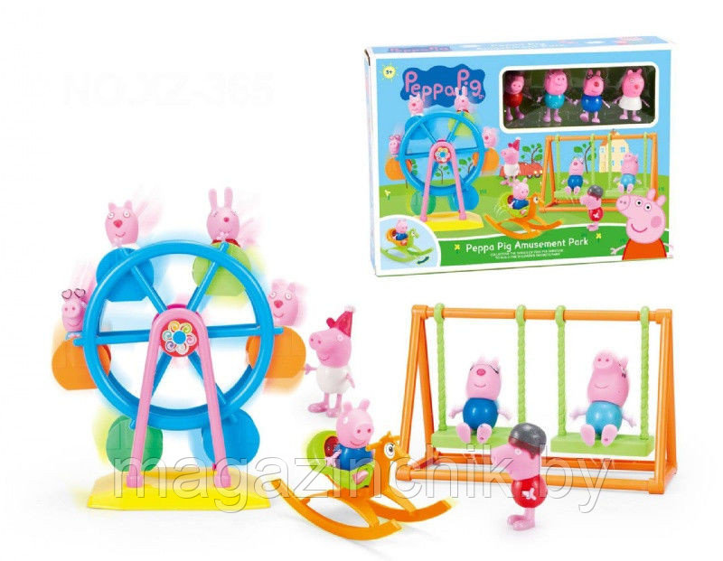 Игровой набор свинка Пеппа "В парке развлечений" XZ-365 - фото 1 - id-p52570554