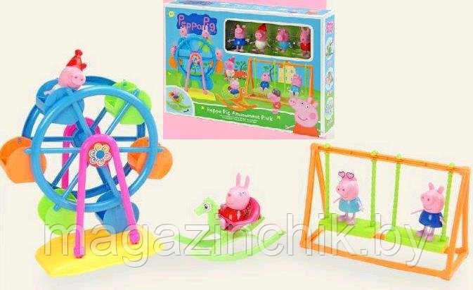 Игровой набор свинка Пеппа "В парке развлечений" XZ-365 - фото 2 - id-p52570554