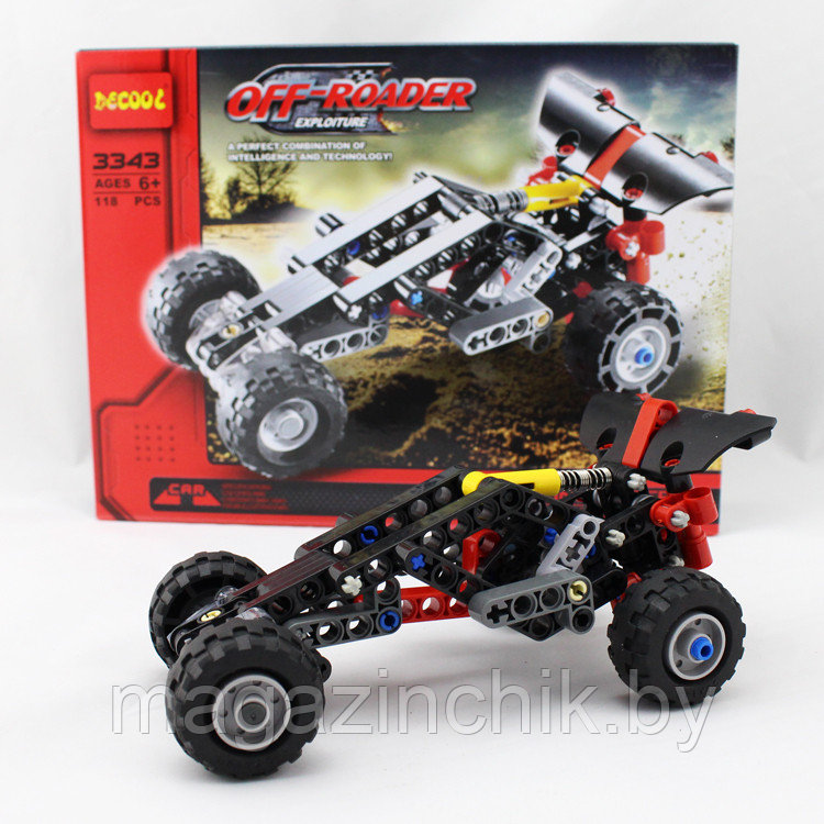 Конструктор Decool 3343 Внедорожник Off - Road 118 дет. аналог Лего Техник (LEGO Technic) - фото 3 - id-p52571105