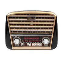 Радиоприёмник Ritmix RPR-050 Gold, FM/AM/SW, USB, MicroSD, SD, фонарик, аккумулятор, сеть 220В