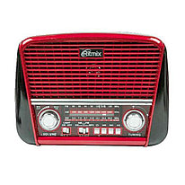 Радиоприёмник Ritmix RPR-050 Red (FM/AM/SW, USB, MicroSD, фонарик, аккумулятор, сеть 220В)