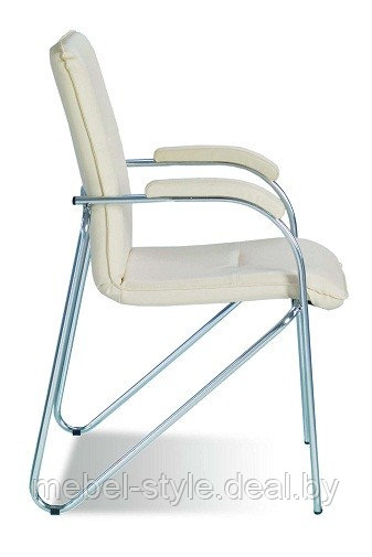 Офисный стул САМБА хром для конференц - залов засиданий, (SAMBA Chrome ткань серая) - фото 4 - id-p1830927